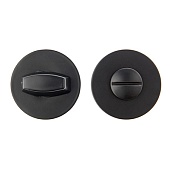 Завертка на круглой розетке Code Deco Slim (33079, BLM черный матовый, арт. WC-4020)