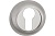 Накладка на цилиндр на круглой розетке B2B (никель матовый/хром блестящий, арт. ET AL 08)