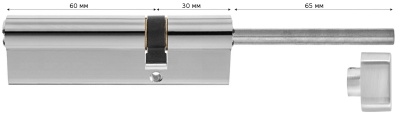 Цилиндровый механизм Avers ZM-90(30S/60)-S/65-C11-CR (00027778)