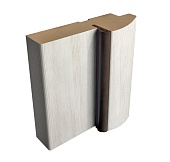 Коробка ПРЯМАЯ с уплот, покрытие Экошпон (ALBERO) (кипарис белый, 70*28, 2070)