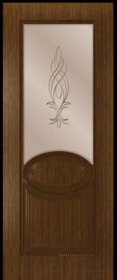 ДП 80*200 Эстет (шпон ОРЕХ, крупн., тонир)