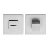 Завертка на квадратной розетке Code Deco Slim (31656, CRS сатинированный хром, КВАДРАТ, арт. WC-3016)