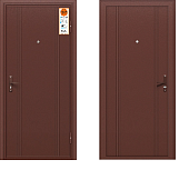 Тульские двери  А00 мет-мет, хром (антик медный, антик медный) (2050*980, Правая)